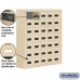 Salsbury Cell Phone Storage Locker - 7 Door High Unit (8 Inch Deep Compartments) - 35 A Doors - Sandstone - Surface Mounted - Resettable Combination Locks